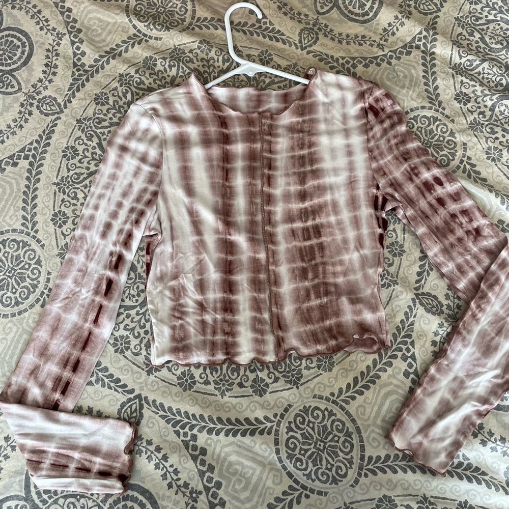 Shein Long Sleeve Crop Top